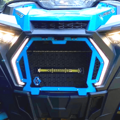 L&W Fab Custom Grill with Light Bar for RZR Turbo S / XP 1000 / Turbo