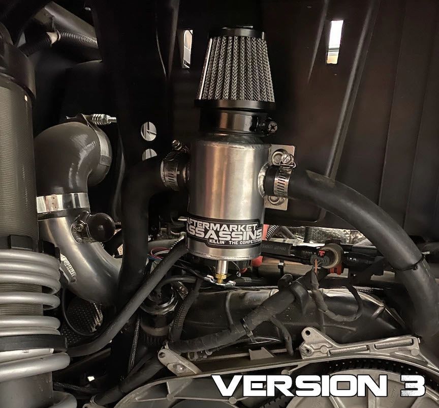 Aftermarket Assassins Oil Catch Can for 2016-21 RZR XP Turbo / Turbo S / Pro XP
