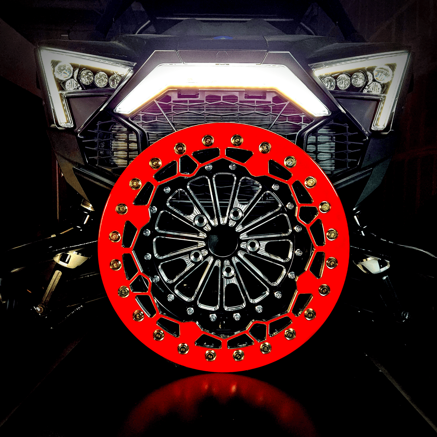 Alba Racing Crusher Pro Beadlock Wheels for Polaris 5 Lug - RZR Pro R / Turbo R / Xpedition / 1500