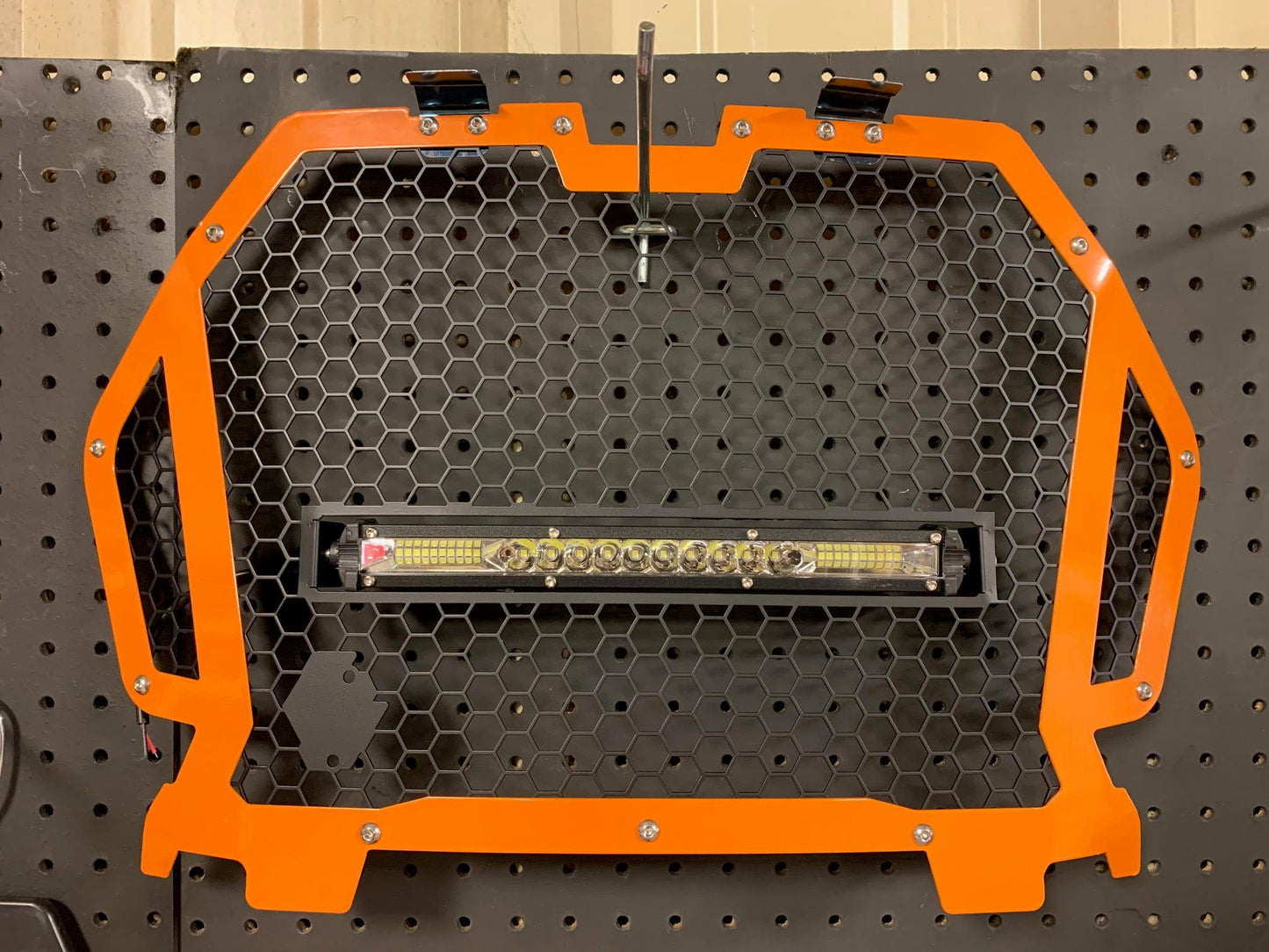L&W Fab Custom Grill with Light Bar for RZR Turbo S / XP 1000 / Turbo