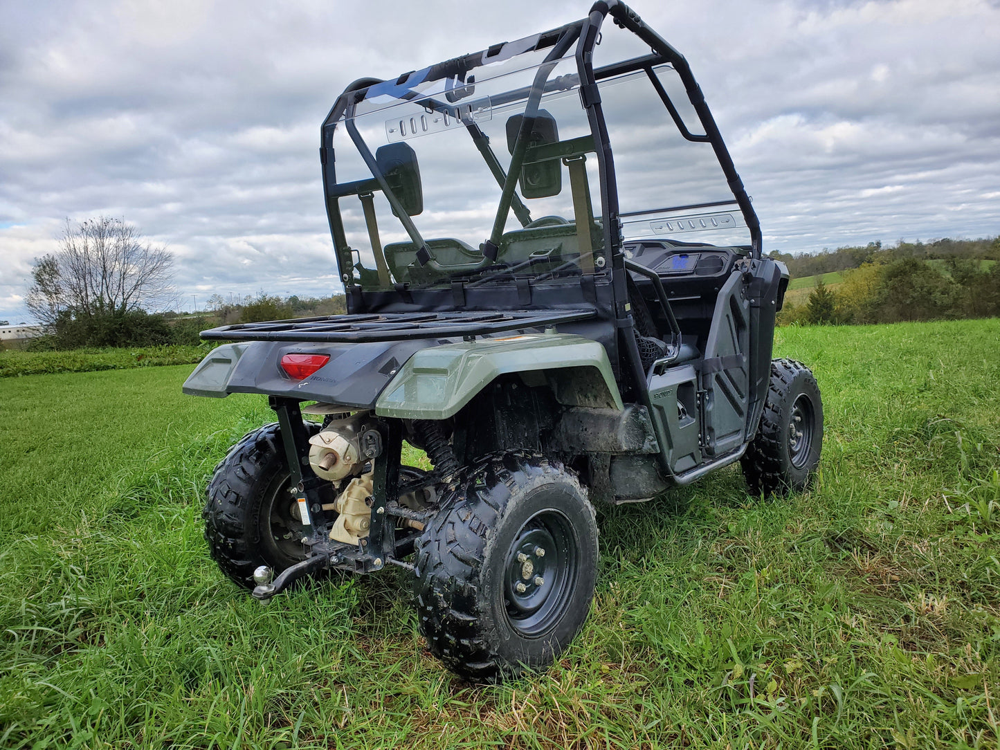 Honda Pioneer 500/520 - Lexan Back Panel w/Vent and Soft Lower Panel Options