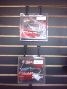 Stainless steel braided brake lines 24-in universal kit