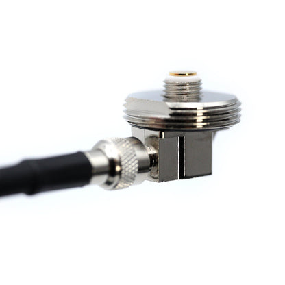 Rugged Radios 15 Ft Antenna Cable with Removable Mini 3/8 NMO Bulkhead Mount