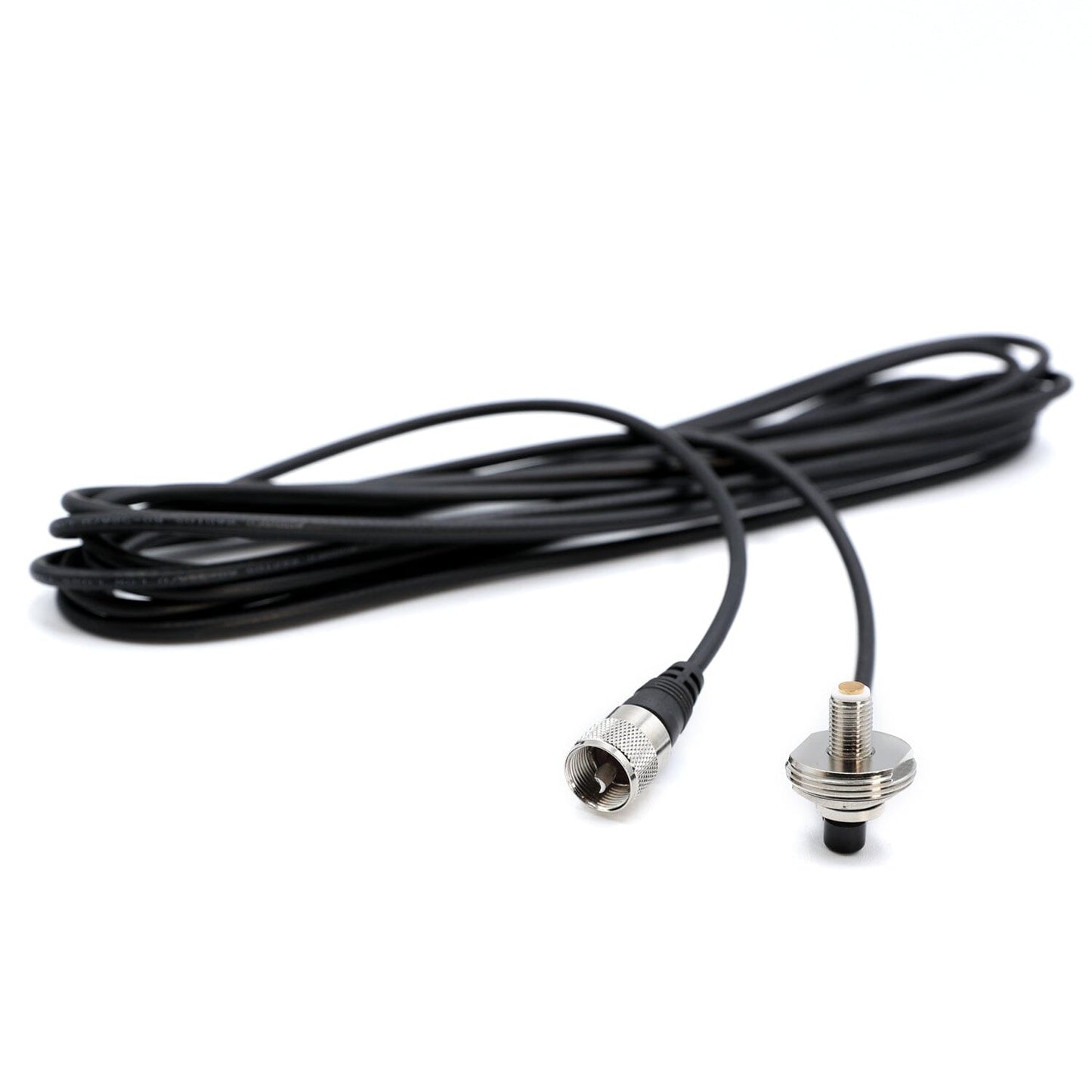 Rugged Radios 17 Ft Antenna Coax Cable with 3/8" NMO (TM) Thick Mount
