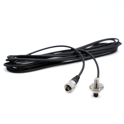 Rugged Radios 17 Ft Antenna Coax Cable with 3/8" NMO (TM) Thick Mount