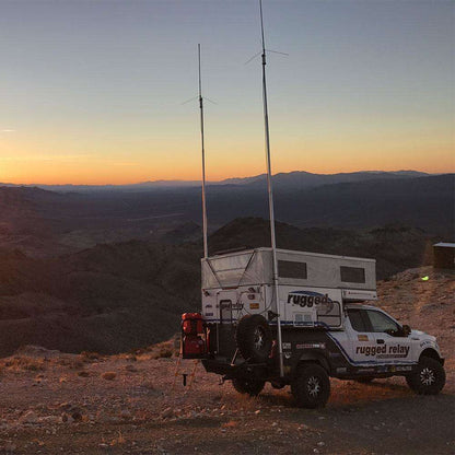 Rugged Radios 20 Ft Telescoping Flag Pole for Base Camp and Base Station Antenna
