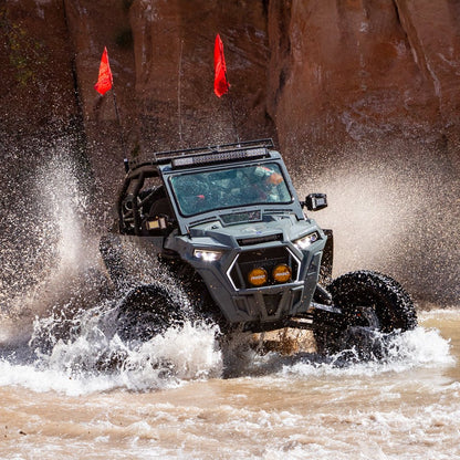 Rugged Radios Adventure Radio Kit - M1 Waterproof Powerful Business Band Mobile Radio Kit and External Speaker