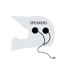 Rugged Radios Alpha Audio Velcro Mount Helmet Speakers - Stereo 3.5mm - by Rugged Radios