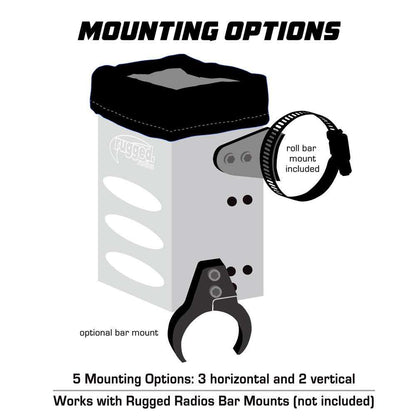 Rugged Radios Aluminum Handheld Radio Box with Universal Mounting - by Rugged Radios