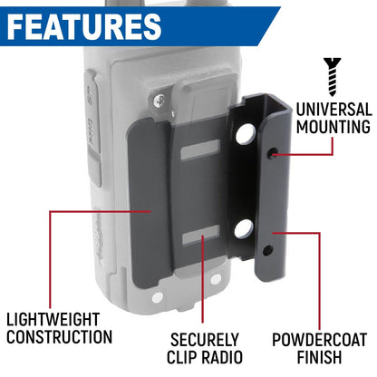 Rugged Radios Handheld Radio Mount for R1 / GMR2 / GMR2 PLUS / RDH16 / V3 / RH5R