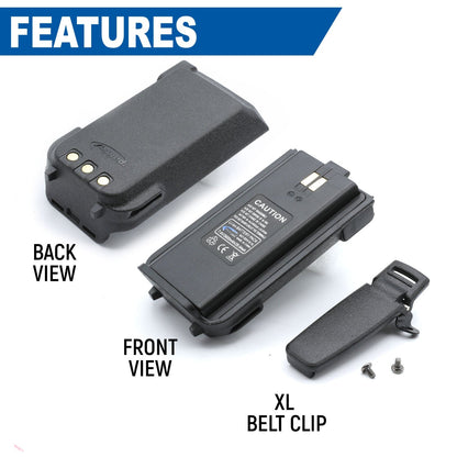 Rugged Radios High Capacity Battery for RDH-X / ABH7 Handheld Radio 3600mAh