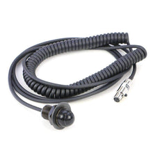 Rugged Radios Hole Mount Steering Wheel Push to Talk Cable (PTT) with Coil Cord for Intercoms