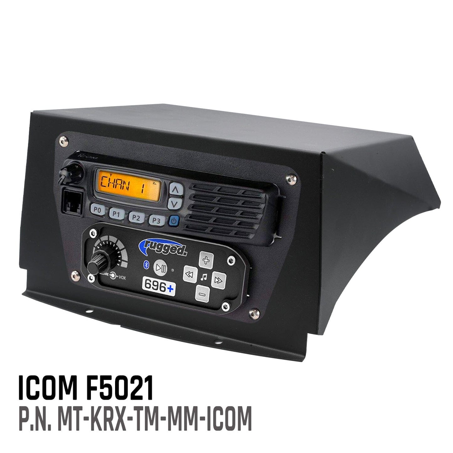 Rugged Radios Top Mount Kit for Kawasaki KRX