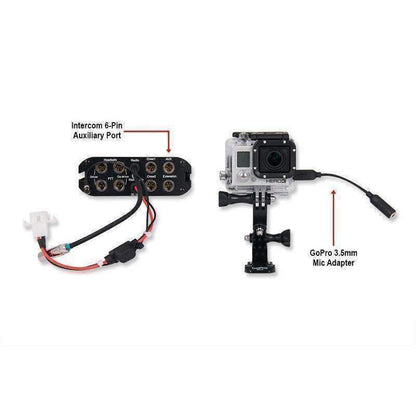 Rugged Radios Music Input and Audio Record Connect Cable for Intercom AUX Port