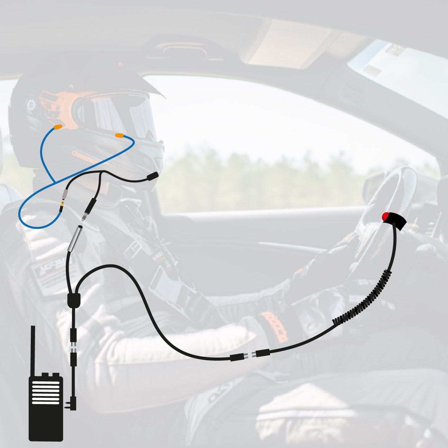 Rugged Radios NASCAR and IMSA Racing Communication System for Driver and Crew Chief
