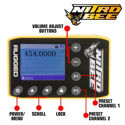 Rugged Radios Nitro Bee Xtreme UHF Race Receiver