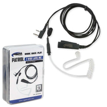 Rugged Radios 2-Wire Lapel Mic with Acoustic Ear Tube for Rugged Handheld Radios