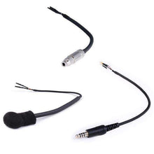 Rugged Radios Peltor Straight Cord Helmet Kit with Flex Boom Mic, 3.5mm Earbud Jack & 4C Plug
