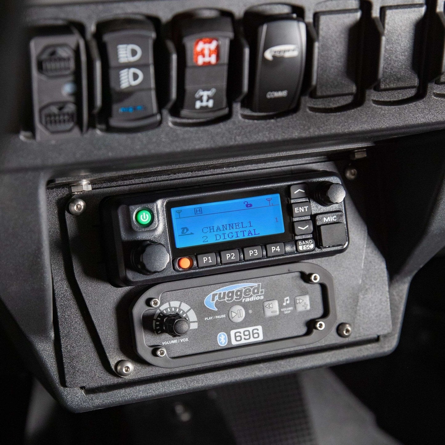 Rugged Radios Polaris XP1 Mount Kit for M1 / G1 / RM60 / GMR45 Radio and Rugged Intercom