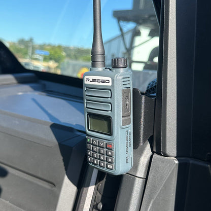 Rugged Radios Polaris Xpedition Handheld Radio Mount for R1 / GMR2 / GMR2 PLUS / RDH16 / V3 / RH5R
