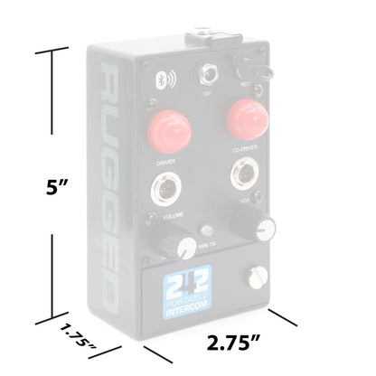 Rugged Radios RRP242 2 Person Portable Intercom with Bluetooth