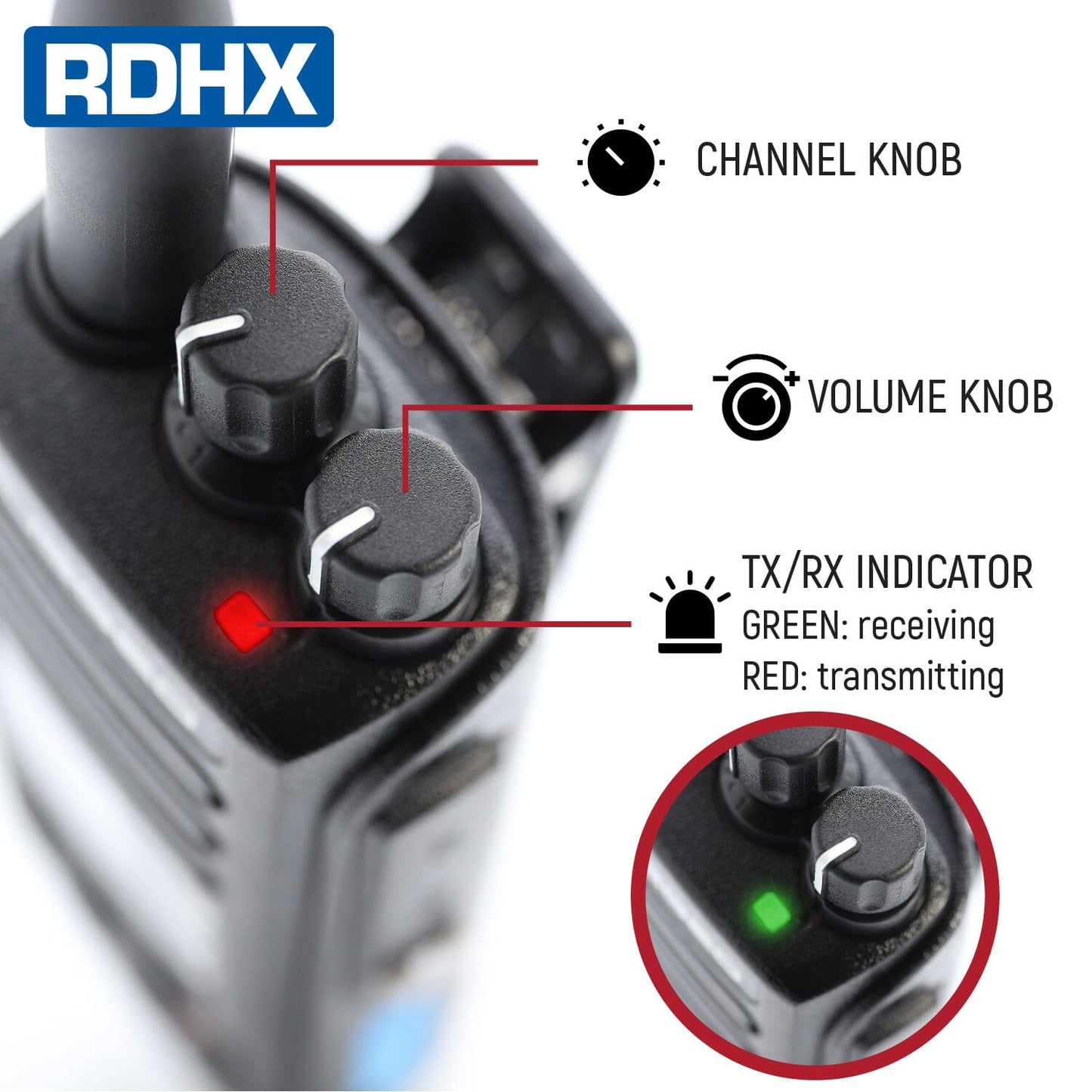Rugged Radios Rugged RDH-X Waterproof Business Band Handheld - Digital and Analog