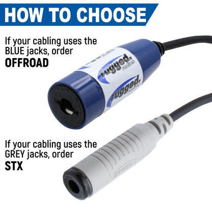 Rugged Radios Single Headset / Helmet Jack Flush Mount