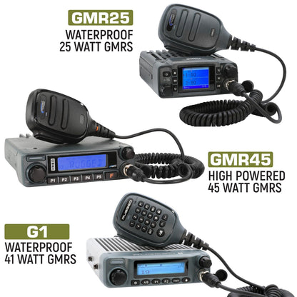 Rugged Radios Toyota Tacoma, 4Runner, Lexus Two-Way GMRS Mobile Radio Kit