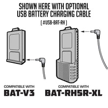 Rugged Radios V3 Replacement Battery with 12v Charge Port