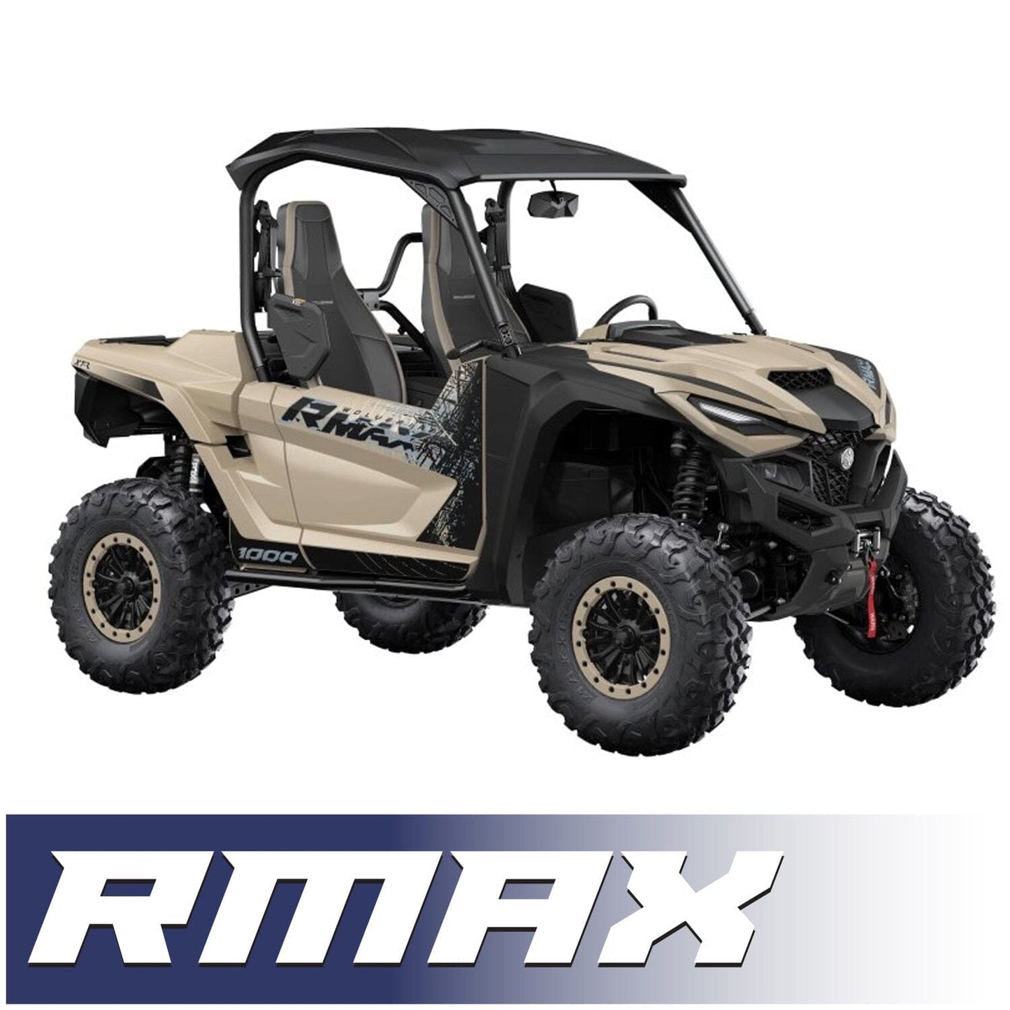 Rugged Radios Yamaha RMAX Complete Communication Kit with Rocker Switch Bluetooth Intercom and 2-Way Radio