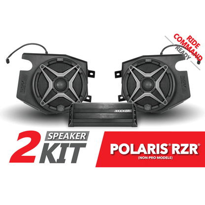 SSV Works 2 Speaker Plug & Play Kit for Ride Command for 19-22 Polaris RZR