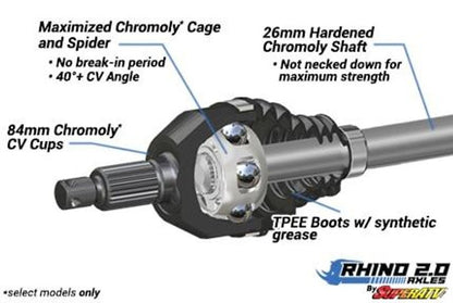 Rhino 2.0 Heavy Duty Axle for Polaris RZR XP Turbo