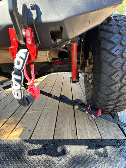 Soft Shackle 3/8'' x 24” with sleeve and bag (Set of 2 Shackles) (Lifetime Warranty)